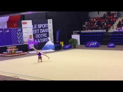 Louane Laffage cerceau - Nat A 14/15 ans - France Besançon 2018