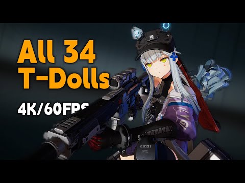 Girls' Frontline 2 Exilium - All 34 Characters All Animations | 1 Year After Release | 4K