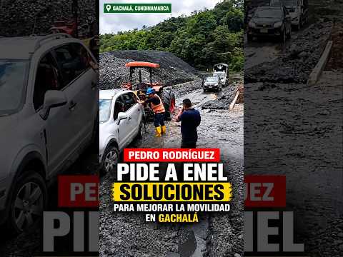 🔴Alcalde de Gachalá pide a Enel habilitar ferri y mejorar la vía de los Gachalunos