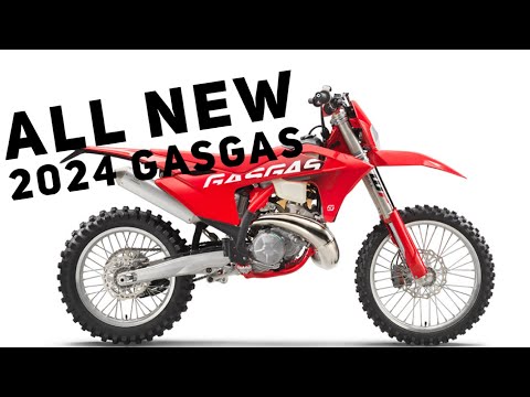 All new 2024 GasGas Enduro, Crosscountry, and Motocross bikes