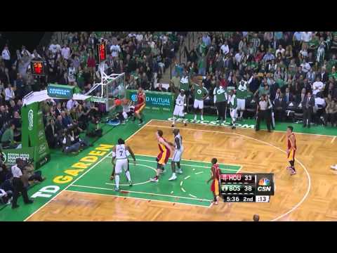 Jeff Green Nice Sittng Pass & Jason Terry Hits A Three