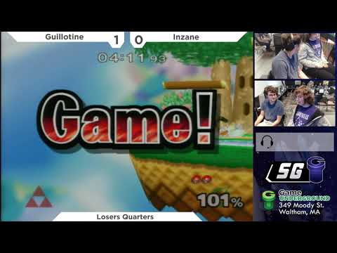 SG 21.5 SSBM - Guillotine (Sheik) vs. Inzane (Samus) - Melee LQF
