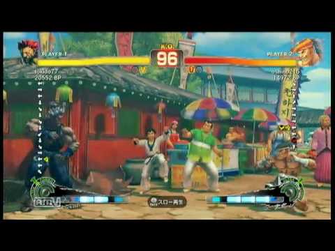 [2010/08/02]SSF4 Replay - Tokido(Akuma) VS Oshino(Adon)