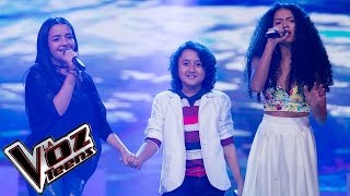 Sofía, María José y Michael cantan ‘Nunca voy a olvidarte’ | Batallas | La Voz Teens Colombia 2016
