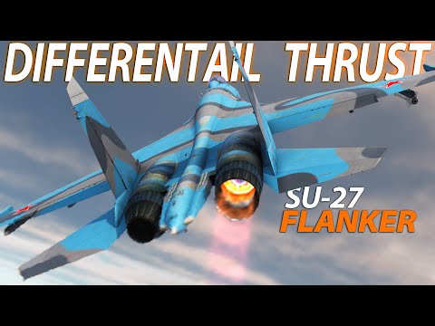 SU-27 Flanker Differential thrust VS F-16 Viper CRAZY Dogfight | DCS World