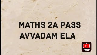 ap/ts senior inter maths 2a pass avadam ela