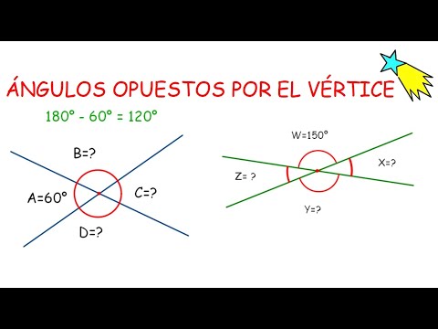 Ángulos opuestos por el vértice.