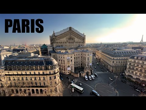 Vista de Paris no terraço da Galeries Lafayette