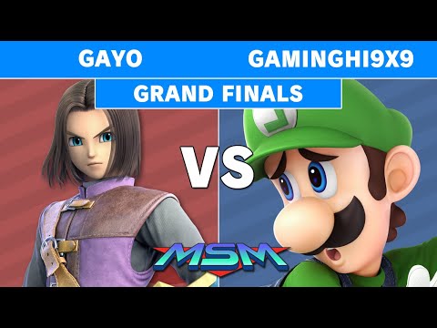 MSM Online 3 - GamingHI9x9 (Luigi) Vs Gayo (Hero) Grand Finals - Smash Ultimate