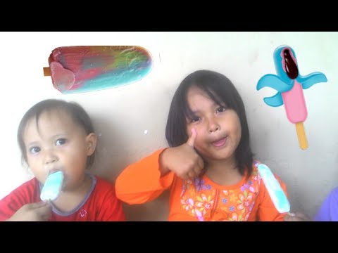 Enaaak...!!! Makan Es Krim Paddle Pop Rainbow Power, Paddle Pop Octopus | Segerrr Teman Teman !!!