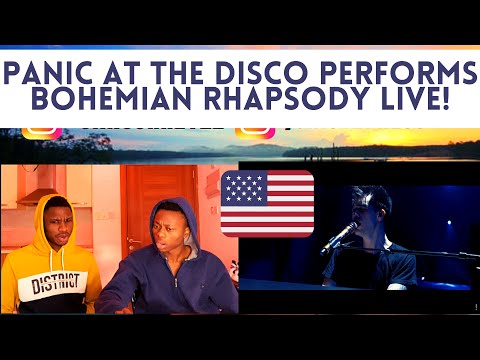 FIRST TIME EVER REACTING TO Panic! At The Disco | Bohemian Rhapsody Live