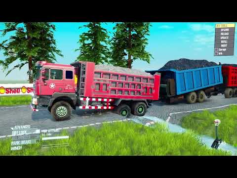 Spintires: Mudrunner | Cement Truck Tandem Log Trailer Mud Wrestling Match Day200