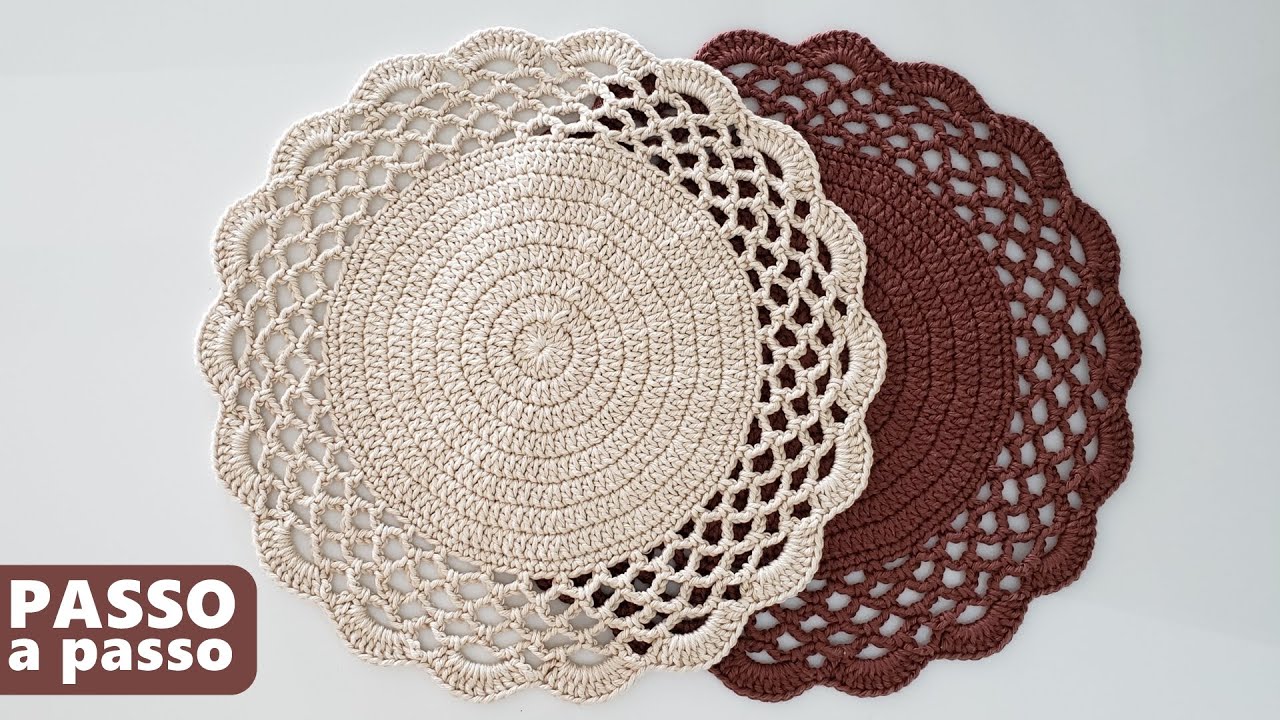 Putar video SOUSPLAT RENDA | Sousplat em crochê com 100g fio - ECONÔMICO /Jogo americano em crochê passo a passo sekarang SOUSPLAT RENDA | Sousplat em crochê com 100g fio - ECONÔMICO /Jogo americano em crochê passo a passo