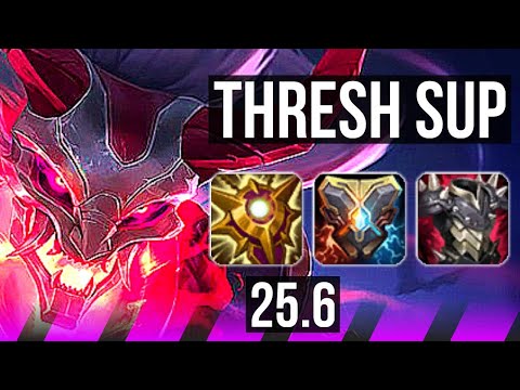THRESH & Tristana vs LEONA & Veigar (SUP) | Comeback, 1/6/33 | KR Master | 25.6