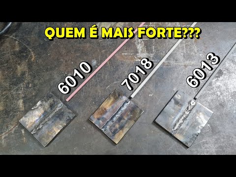 Qual Eletrodo é Mais Resistente e Onde Devo Utilizá-los: 6013, 7018 ou 6010?