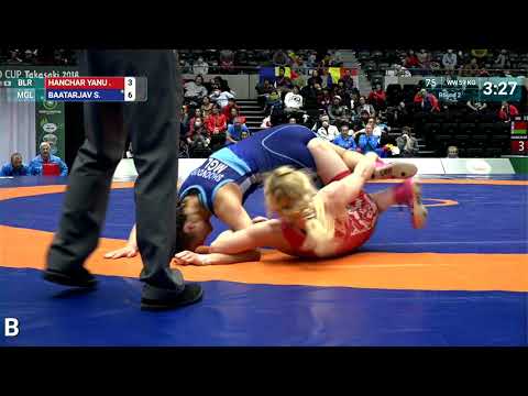Round 2 WW - 59 kg: K. HANCHAR YANU (BLR) v. S. BAATARJAV (MGL)