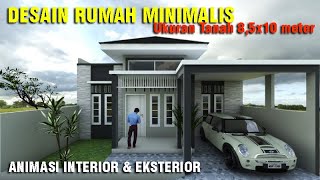 denah rumah minimalis 1 lantai ukuran 8x12 - berbagai ukuran