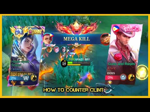 TOP GLOBAL LESLEY VS CLINT!  HOW TO COUNTER CLINT