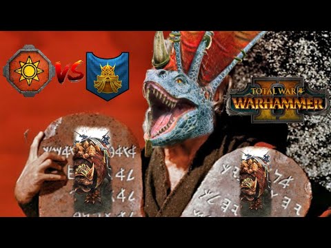DOUBLE ARK OF SOTEK & LIZARD MOSES - Lizardmen vs Dwarfs | Total War Warhammer 2