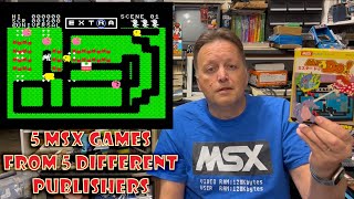5 MSX Games from 5 Publishers (Rally-X, Exoide-Z, SASA, Mr Do!, Beamrider)