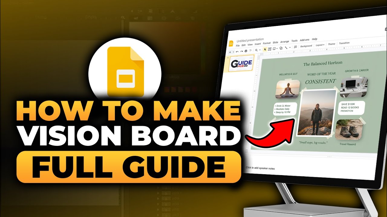 How To Make a Vision Board On Google Slides (FAST & EASY) | 100% WORKS | Vision Board Google Slides