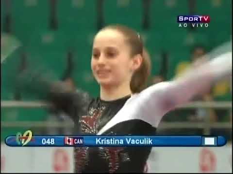 Kristina Vaculik. CAN. 2008 Tianjin World Cup. EF FX (7th)