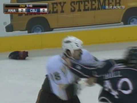 George Parros vs Jared Boll Feb 21, 2009