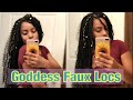 EASY BEGINNER FRIENDLY GODDESS LOCS BRAIDLESS FAUX LOCS