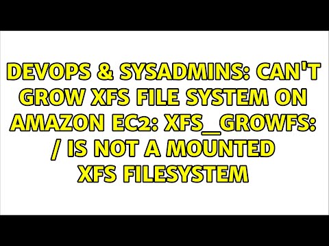 Can't grow XFS file system on Amazon EC2: xfs_growfs: / is not a mounted XFS filesystem