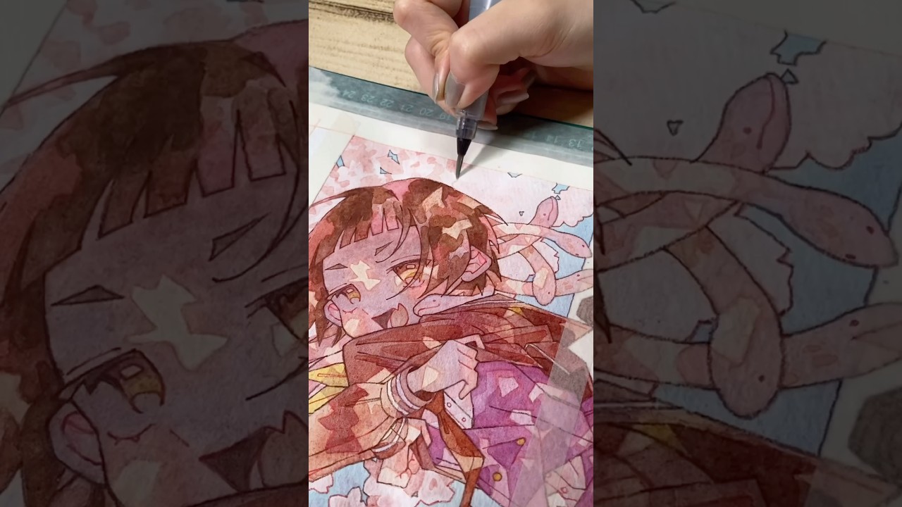 色塗り🖌️動画です🌸