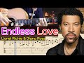 Endless Love Lionel Richie Diana Ross Easy Fingerstyle Acoustic Guitar Tutorial Tabs Chords