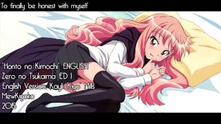 【MewKiyoko】Honto no Kimochi ENGLISH Full Version ≪Zero no Tsukaima ED≫