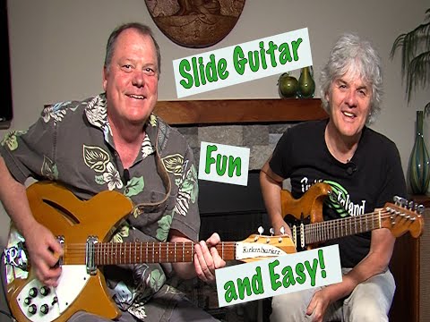 Slide Guitar Lesson - Open E Tuning - Great for Slide Guitar! Easiest Guitar Lesson.