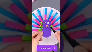 Easy DIY Peacock Crafts: A Splash of Color for Your Home!#trending #shorts #youtubeshorts #viral