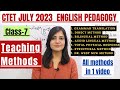 CTET 2023 Methods Of Teaching English CTET English Pedagogy Teaching Methods In English Ctet2023