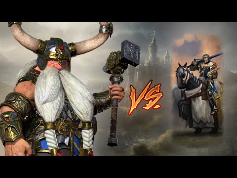 INSANE DUEL Ft. New Grail Knights | Bretonnia vs Dwarfs - Total War Warhammer 3
