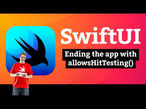 Ending the app with allowsHitTesting() – Flashzilla SwiftUI Tutorial 12/15 thumbnail
