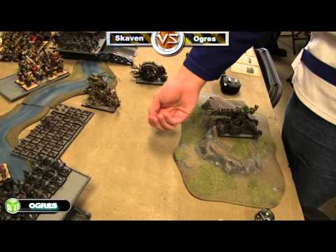 Ogres vs Skaven Warhammer Fantasy Battle Report - Fantasy League Ep 7