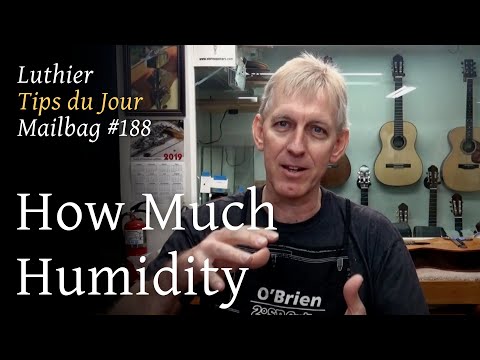 Luthier Tips du jour Mailbag 188 - How much humidity is enough