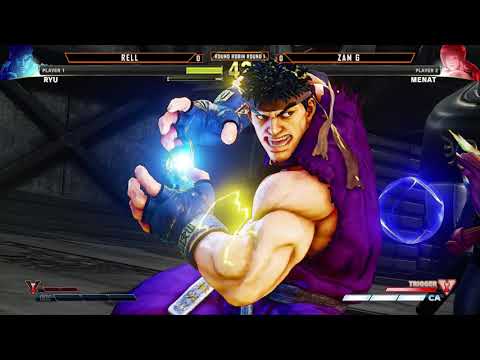 BAFC- WD Rell (Ryu/Birdie) Vs. Zam G (Menat) - Street Fighter V - Round Robin round 1