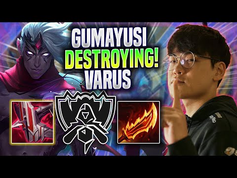GUMAYUSI DESTROYING WITH VARUS! - T1 Gumayusi Plays Varus ADC vs Ashe! | Bootcamp 2022