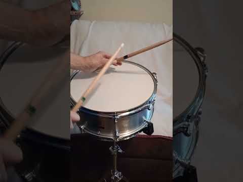 YAMAHA MAPLE MOD SHELL W/ VIDEO CUSTOMIZED SNARE DRUM - BRUSHED ALUMINUM WRAP-FREE SHIP TO C-USA! image 10