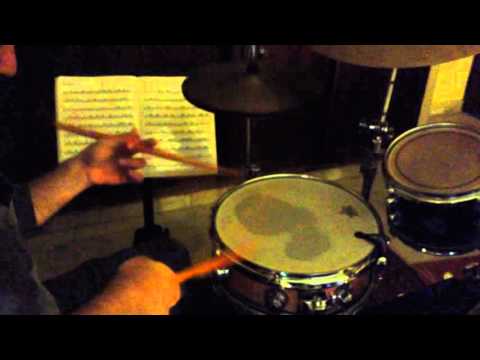 Danny Key fast even single strokes on snare drum
