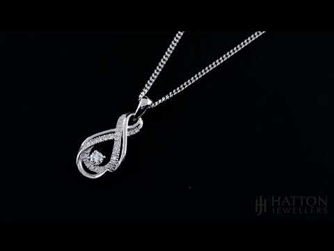 Kay Jewelers Sterling Silver White Round Diamond Infi… - Gem