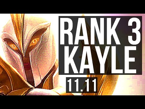 KAYLE vs CORKI (MID) | Rank 3 Kayle, 2.9M mastery, 15/4/12, Godlike | EUW Challenger | v11.11