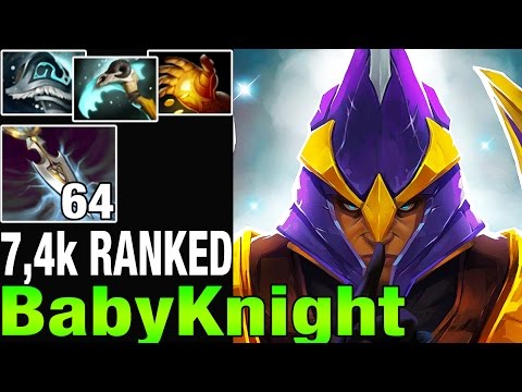 BabyKnight 7,4 MMR Plays Silencer with 64 intelligence stoled  - Dota 2