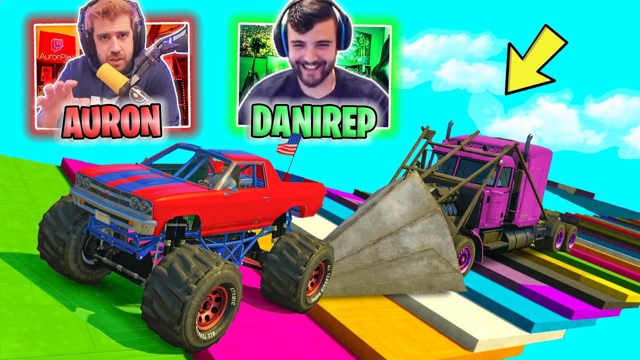 CARA A CARA CON AURONPLAY! ESCALERA PELIGROSA!! - GTA 5 ONLINE