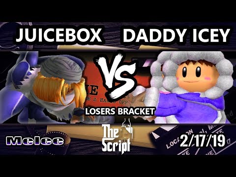 The Script 2 SSBM - Juicebox (Sheik)  Vs. Daddy Icey (Ice Climbers) - Smash Melee Losers Bracket