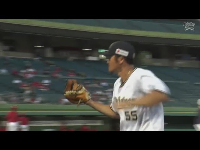 【ファーム】流れを断ち切る好守!! バファローズ・T-岡田 難しい送球を救いピンチを救う!!  2024年8月7日 オリックス・バファローズ 対 広島東洋カープ