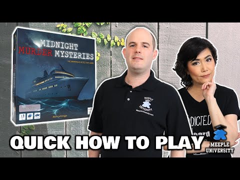 Midnight Murder Mysteries - Co-op, competitive or solo case solving game. Quick How to Play